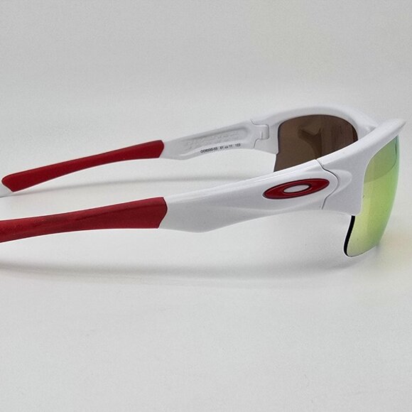 Oakley OO9200-03 Quarter Jacket White Frame Fire Iridium Lens Sunglasses Kids - Picture 5 of 13